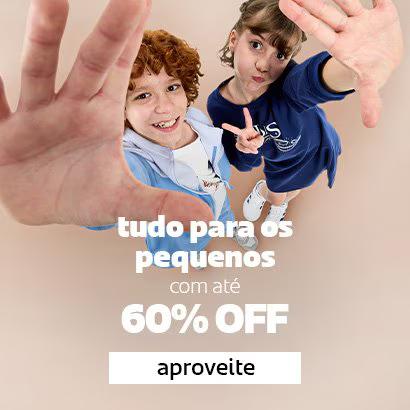 Mais estilo para os pequeninos com até 60% OFF