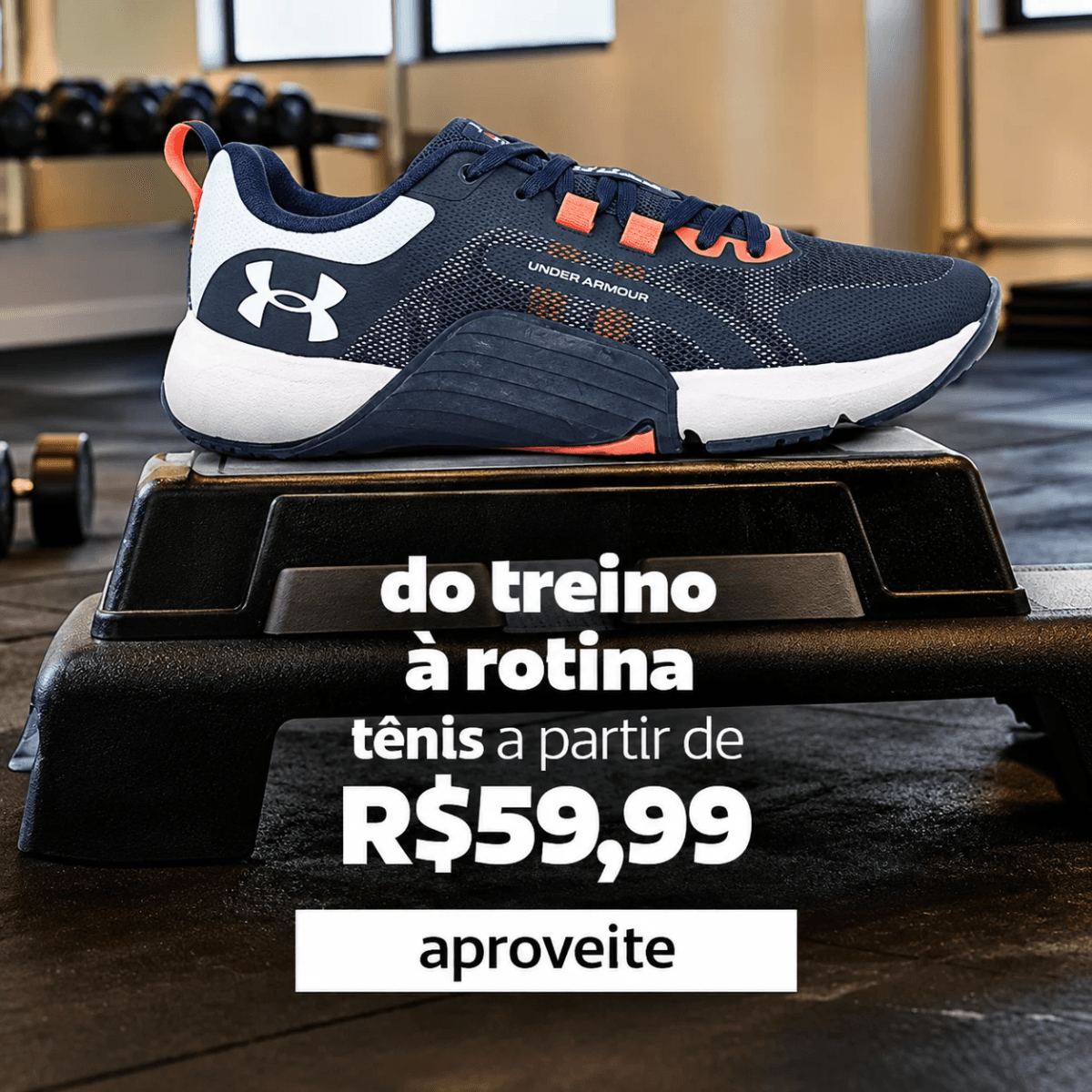 Do treino à rotina: tênis a partir de R$ 59,99