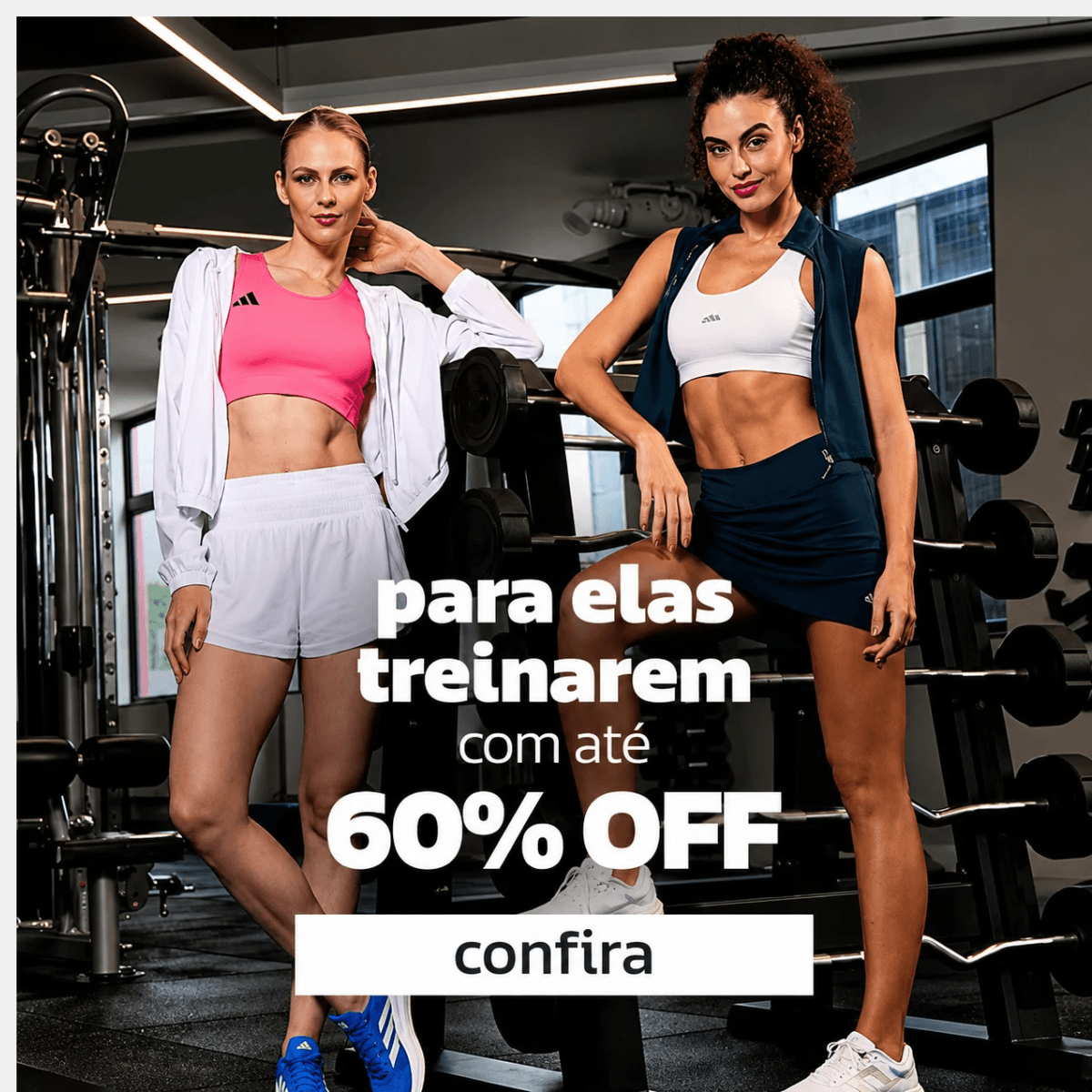 Para Elas Treinarem até 60% OFF